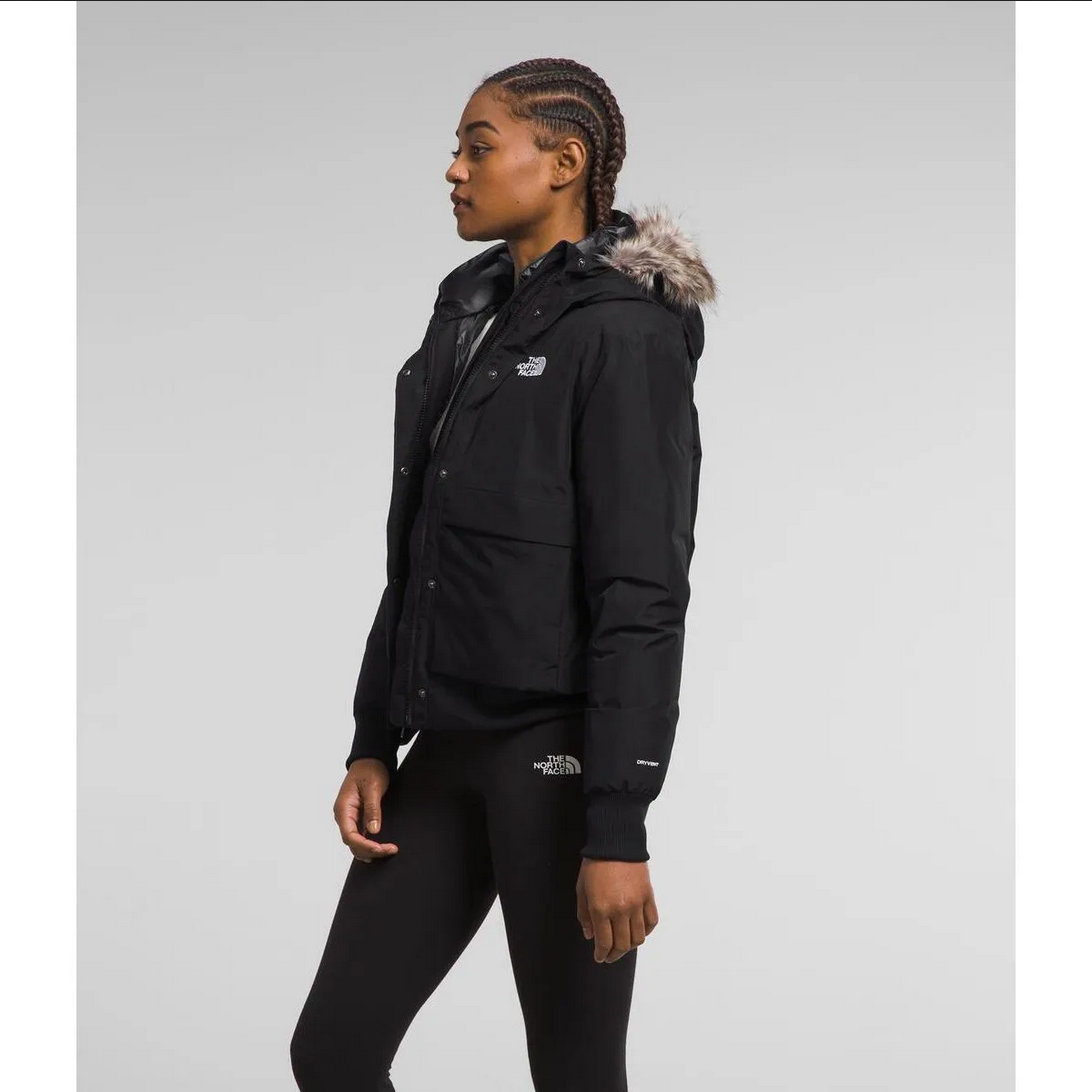 Chamara de Pluma Artic Bomber Mujer, Negro